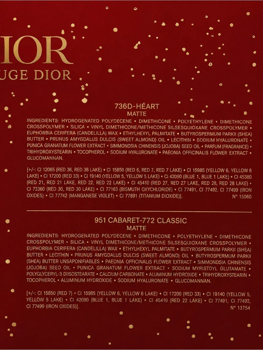 Dior rouge lipstick